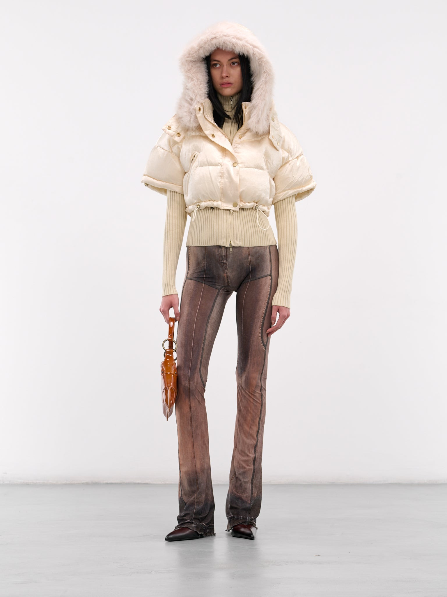 Ecru Mabel Layered Puffer Jacket - 6
