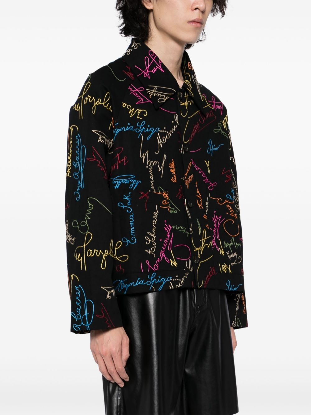 signature scrawl jacket - 3