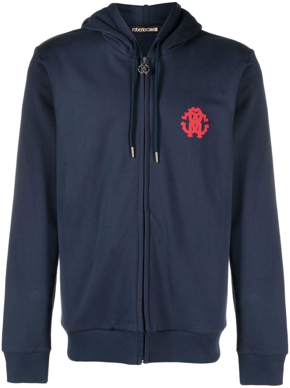 logo-print zip-up hoodie - 1