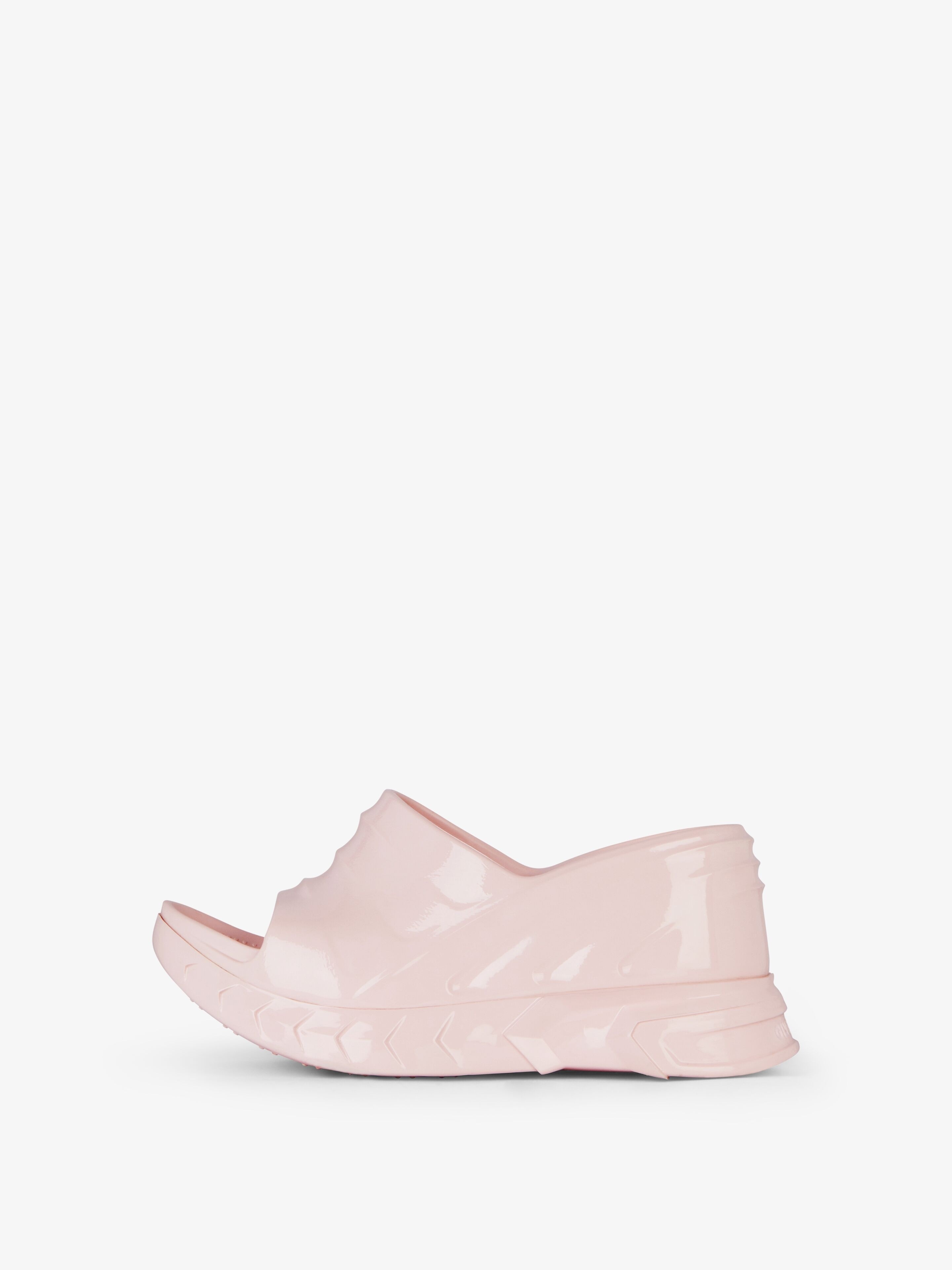 MARSHMALLOW WEDGE SANDALS IN RUBBER - 4