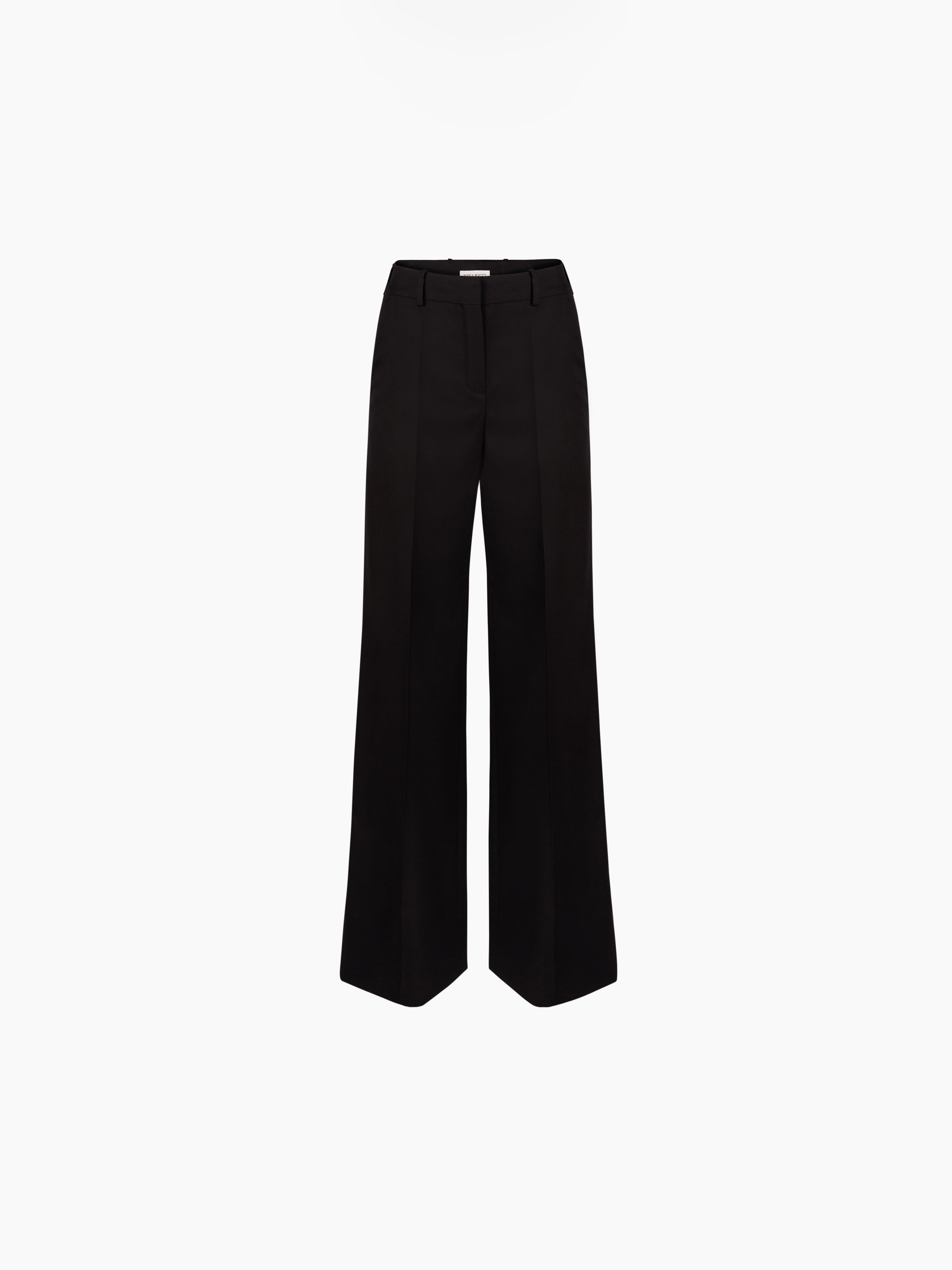 WIDE LEG PANTS WITH SATIN TRIM - 4