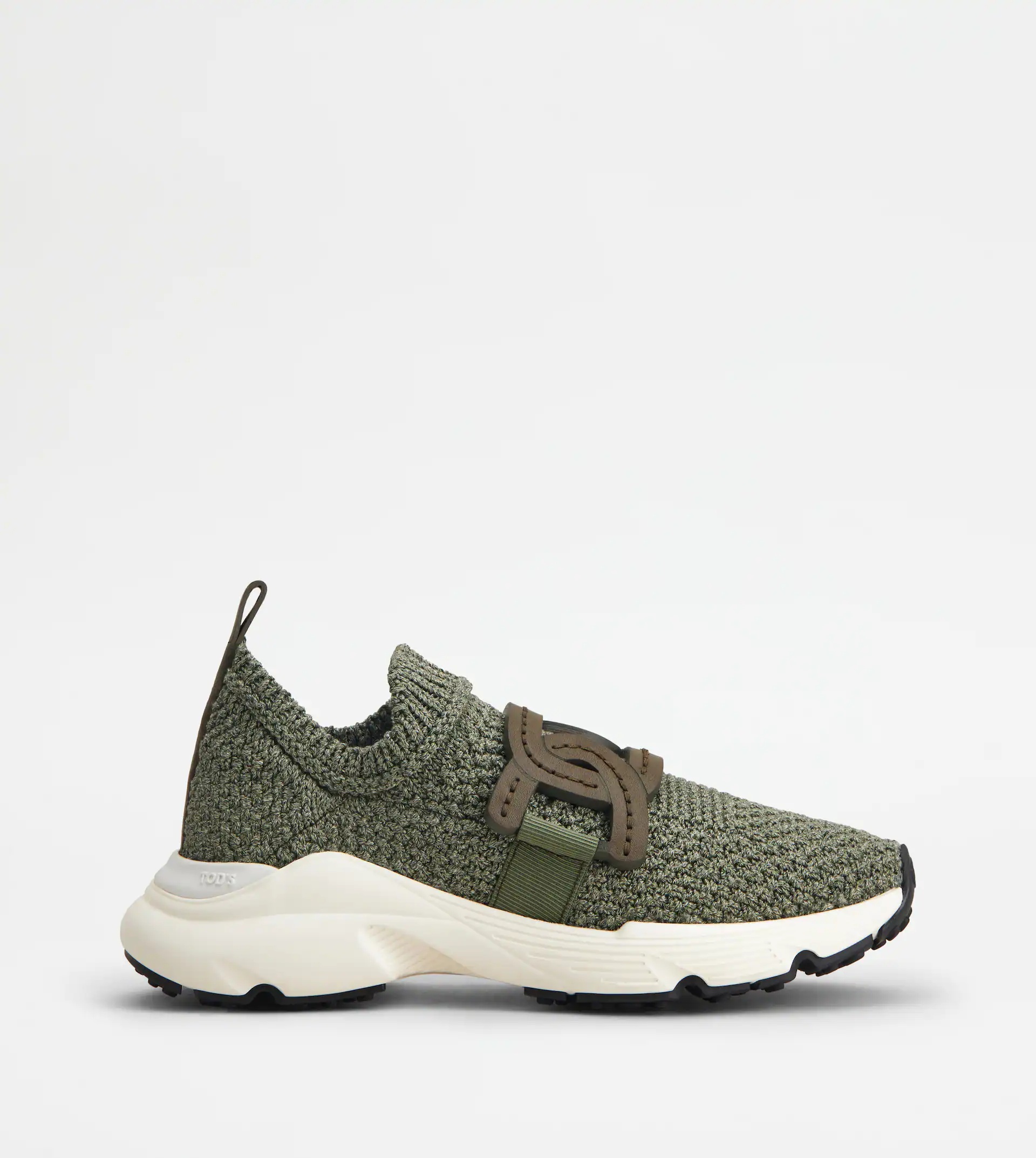 SLIP-ON SNEAKERS IN FABRIC - GREEN - 1