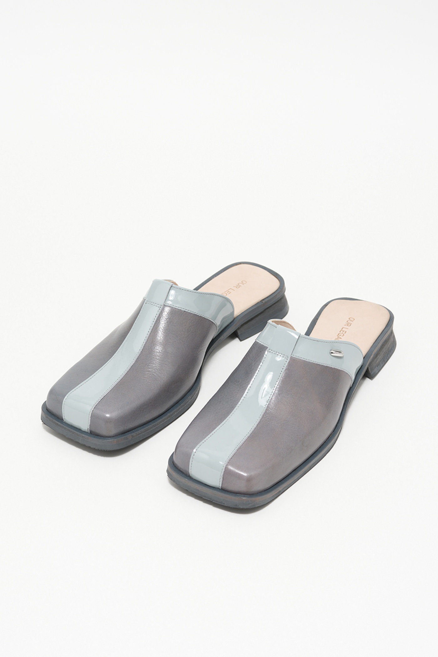 Blunt Mule Deep Sky Blue Leather - 6