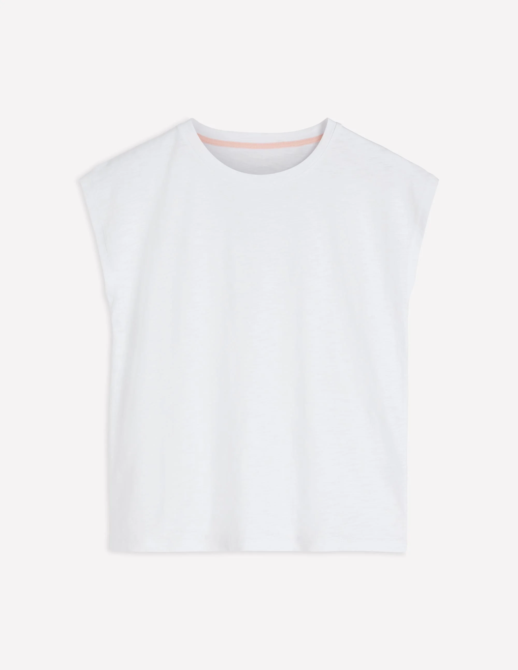 Louisa Slub T-Shirt-White - 1