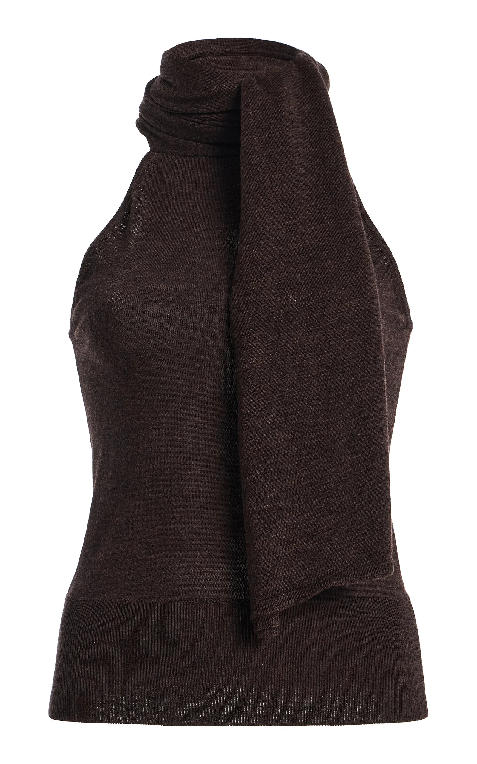 Bow Tie Merino Wool Knit Top - 1