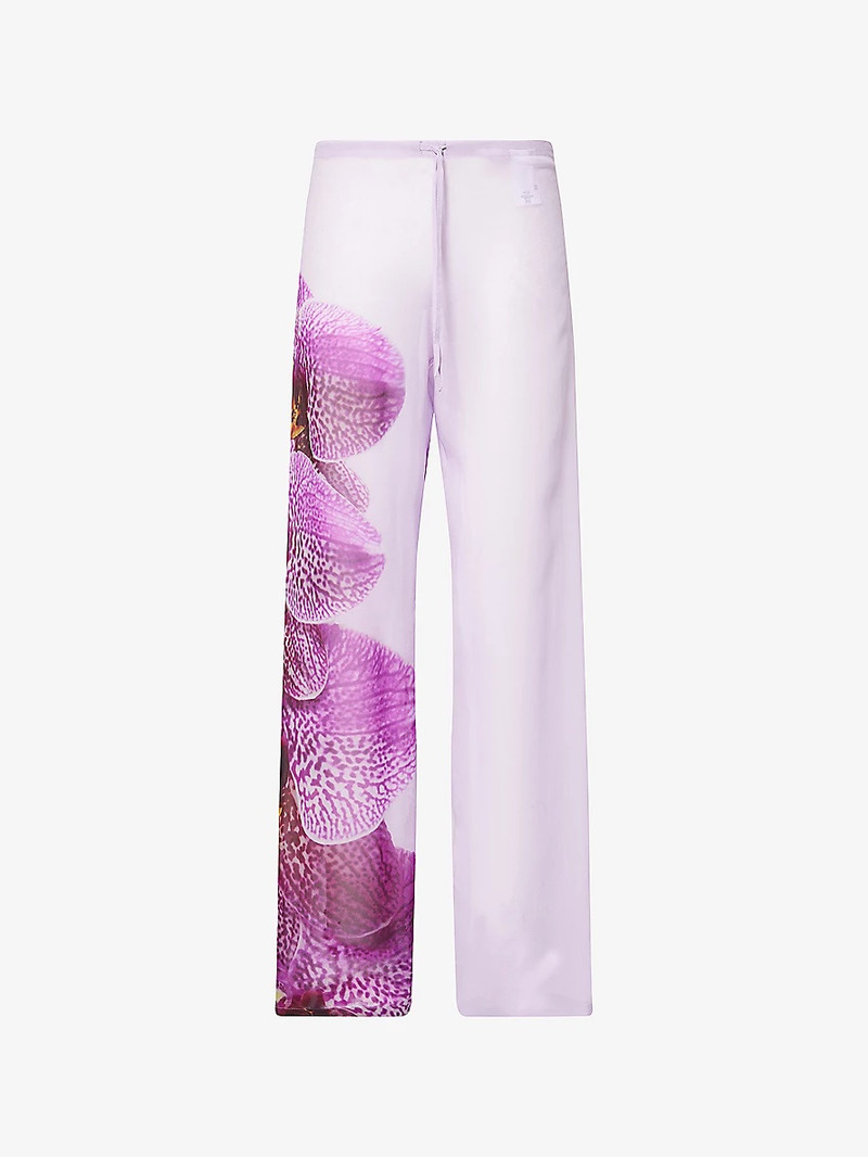 Puvis Straight-Leg Sheer Silk Trousers - 1