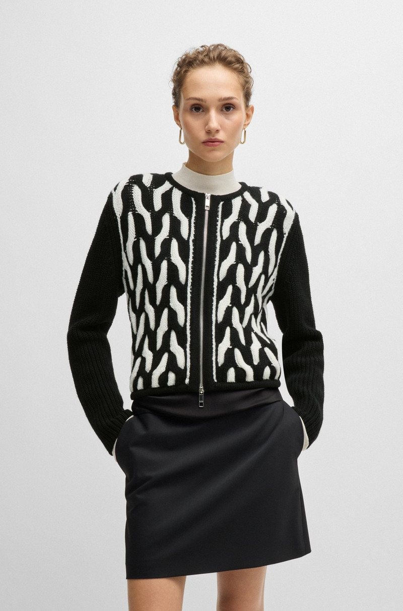 SLIM-FIT JACKET IN WOOL JACQUARD 2
