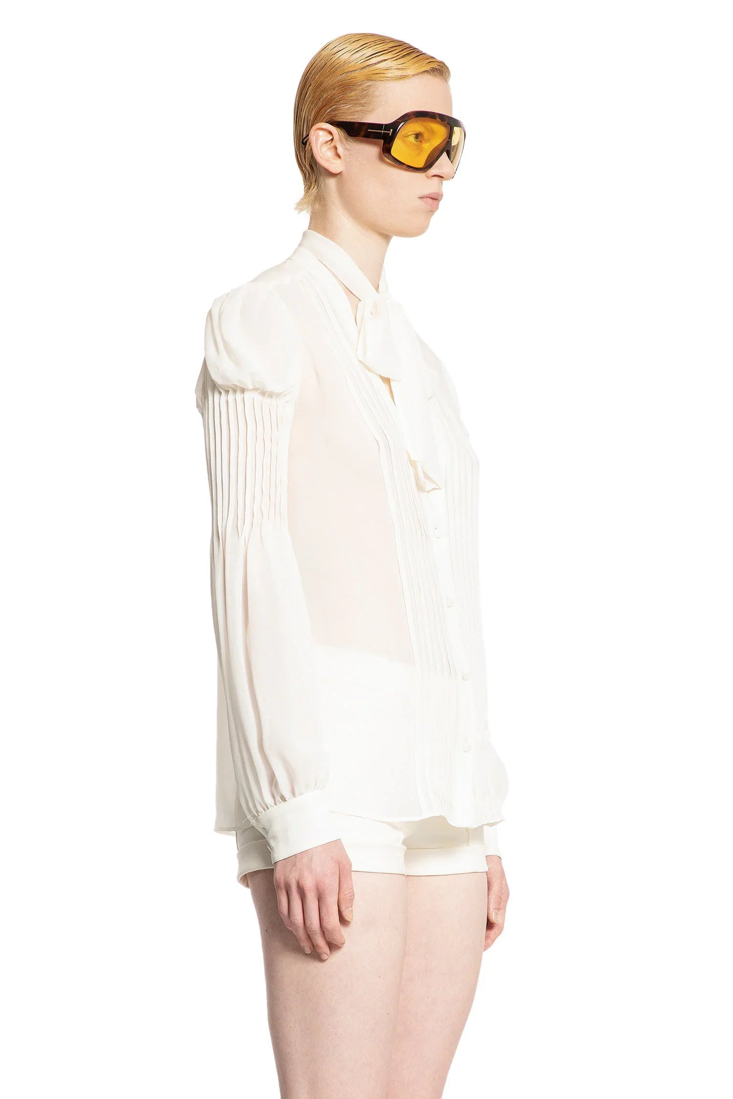 Silk-Georgette-Lavalliere-Blouse - 2