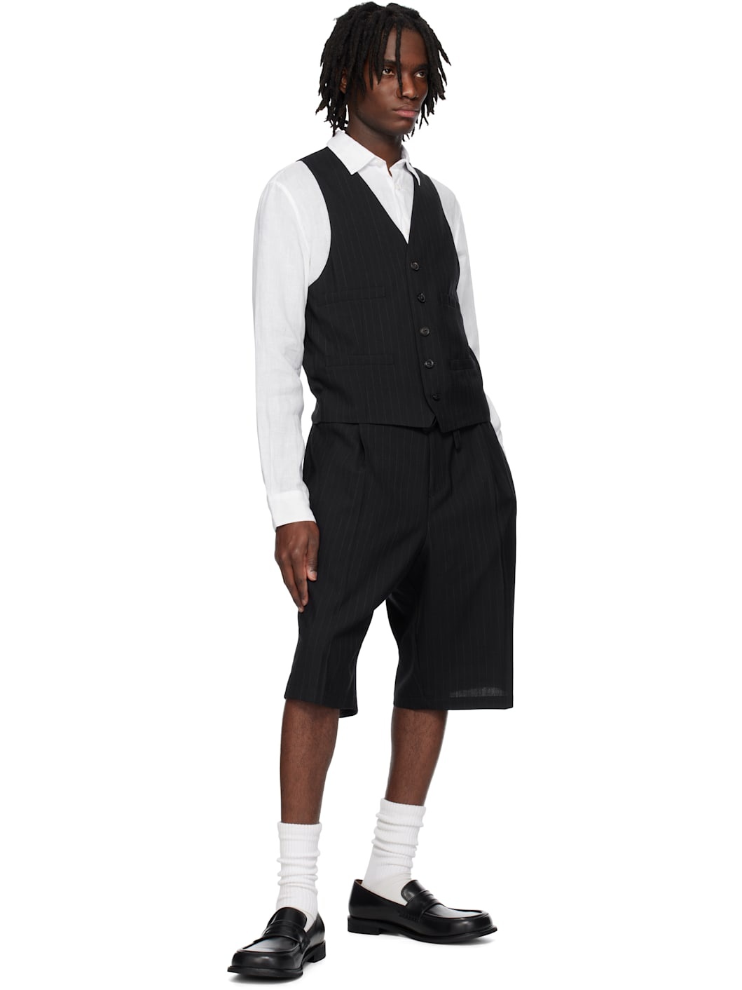Soshiotsuki SS25 V-Back-Neck Waistcoat – HUIBEN