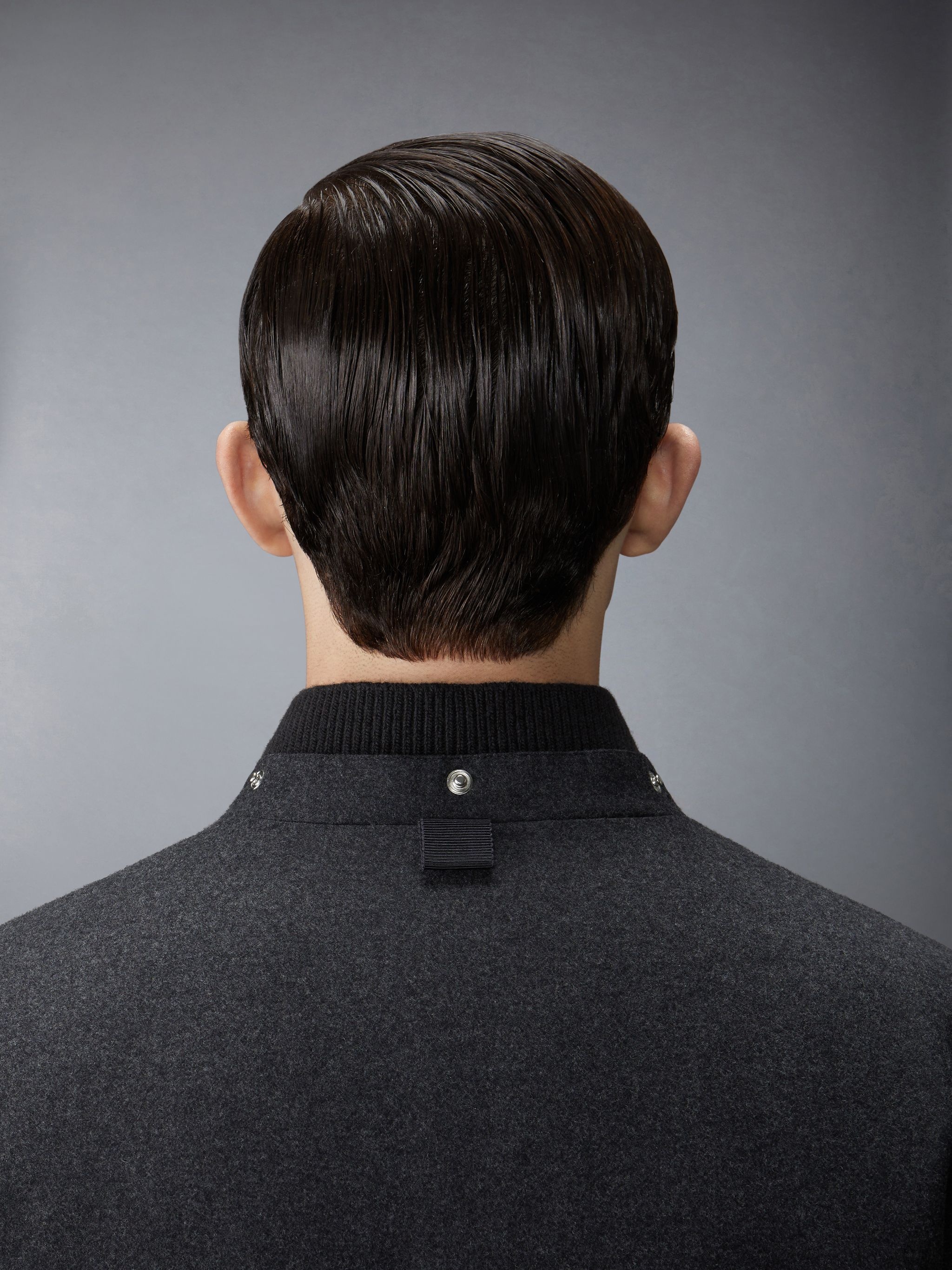 Wool Flannel Down Fill Hood Bomber - 8