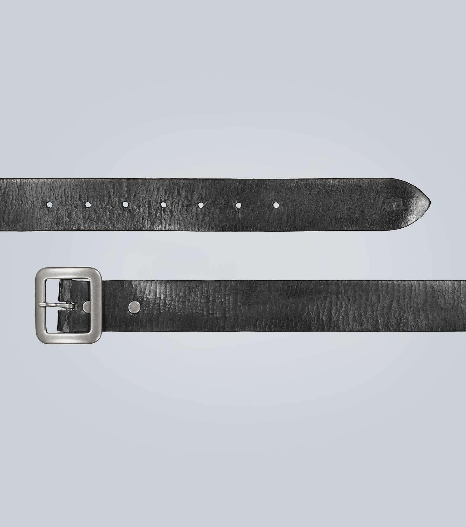 Burnished leather belt - 4