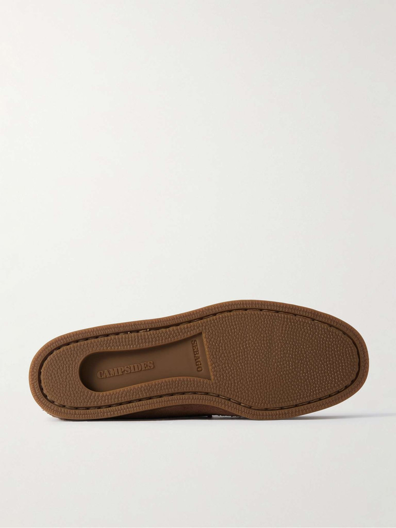 SEBAGO Askook Textured-Suede Loafers outlook