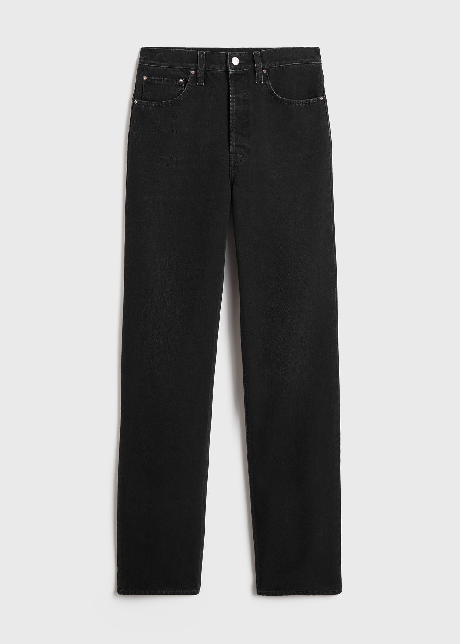 Classic cut denim full length faded black - 1