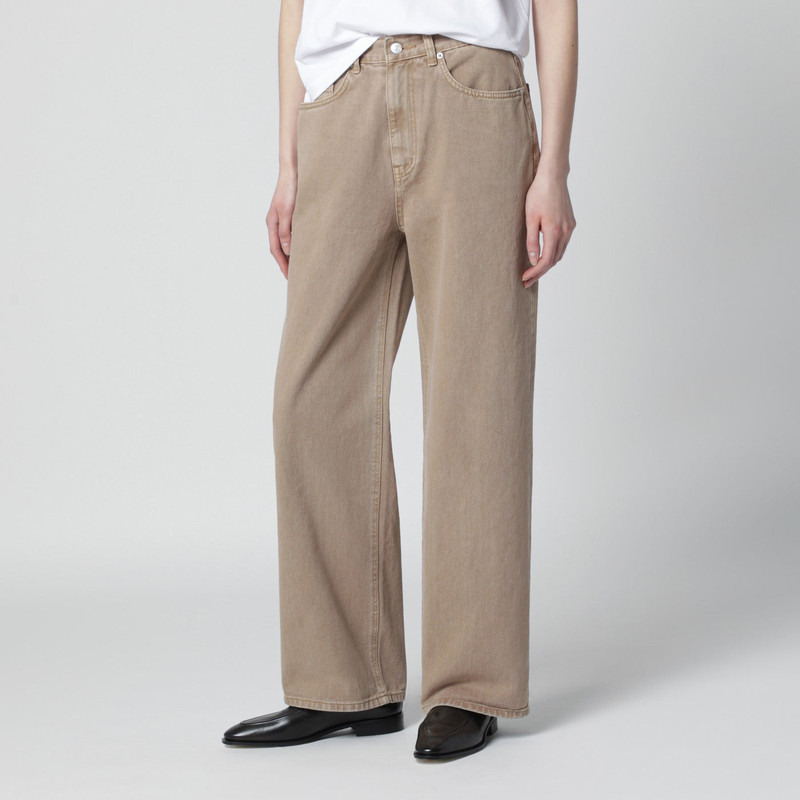 Sand beige relaxed jeans 3
