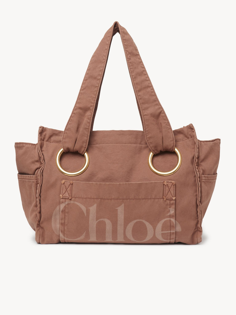 CHLOÉ PLAGE TOTE BAG IN COTTON 1