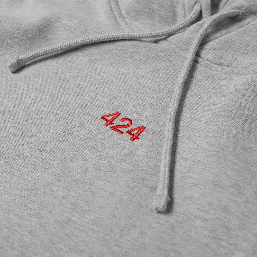 424 Alias Red Logo Popover Hoody - 2