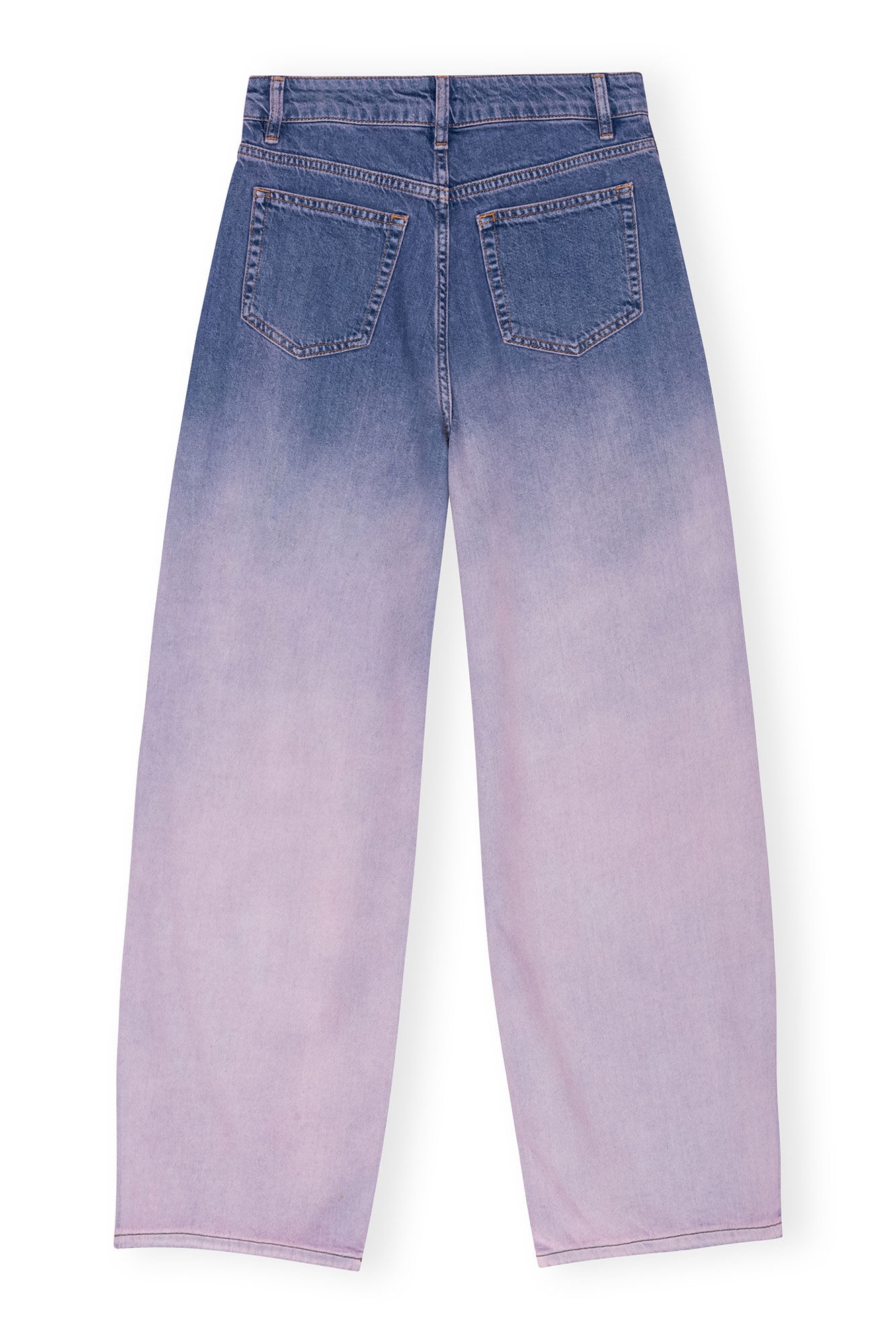 PURPLE BLEACH FUTURE DENIM WIDE JEANS - 1