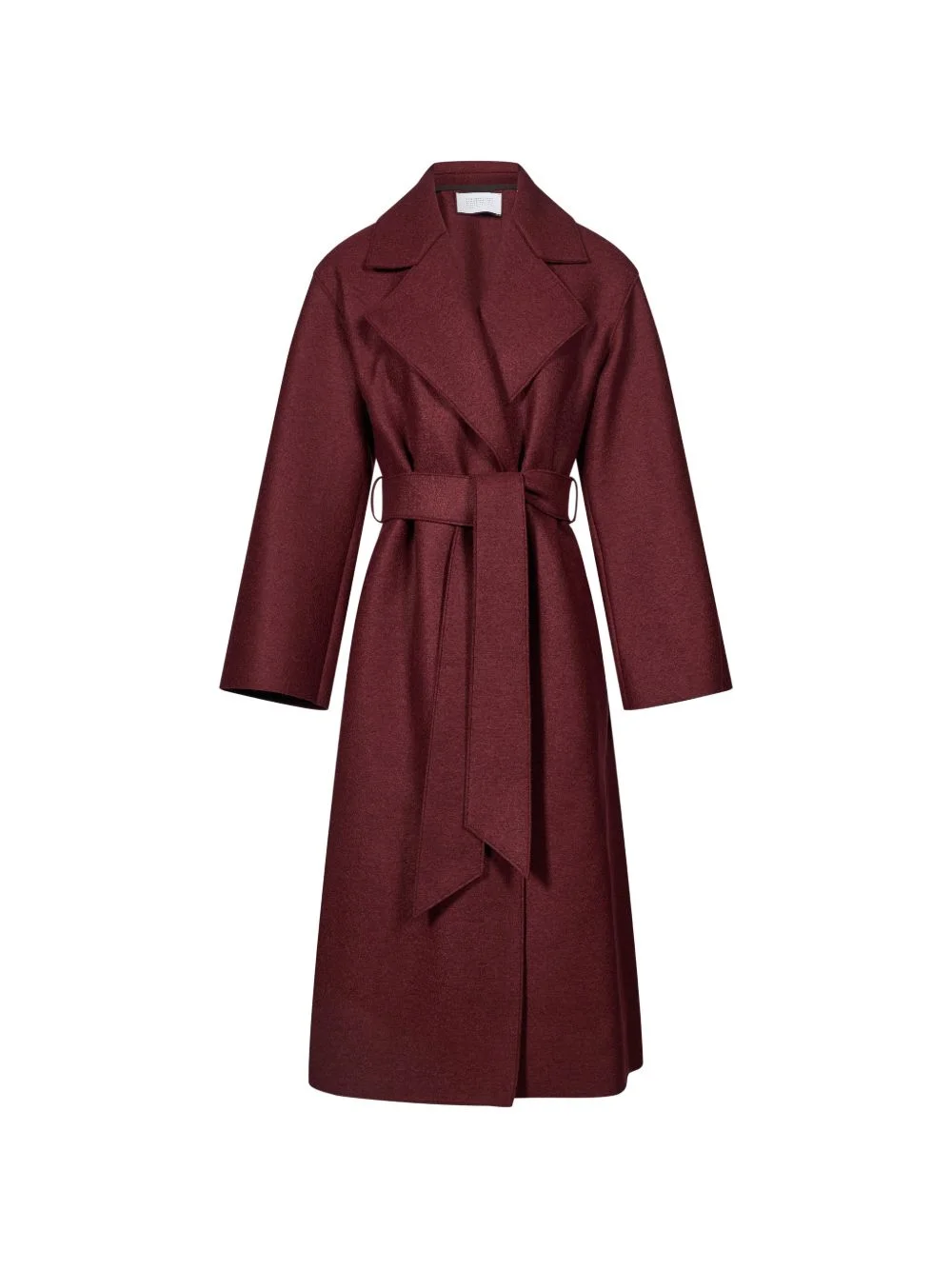 belted notch-lapels coat - 1