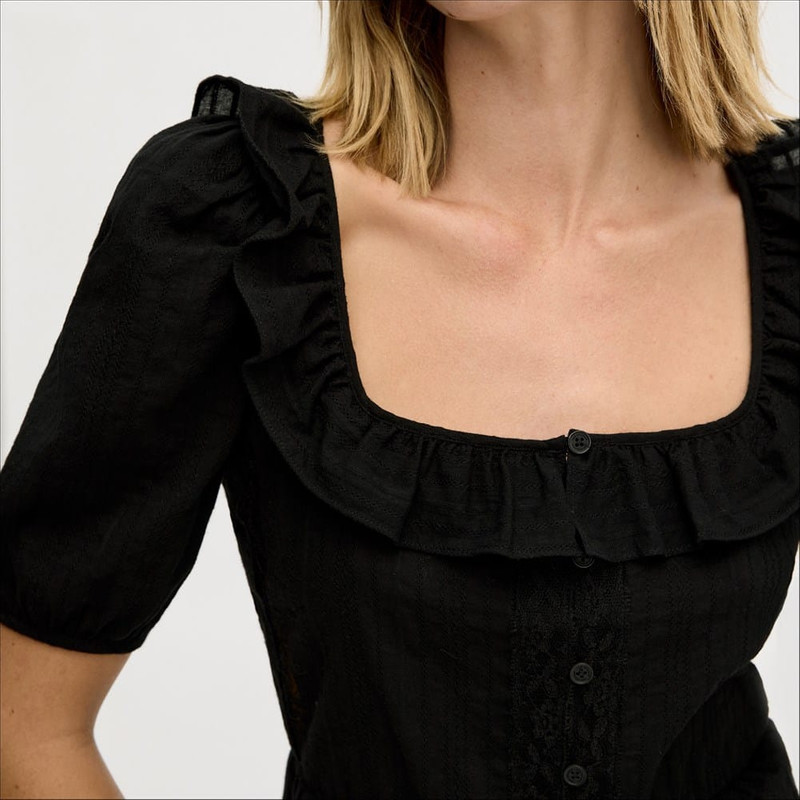 Short Sleeve Peasant Top 6