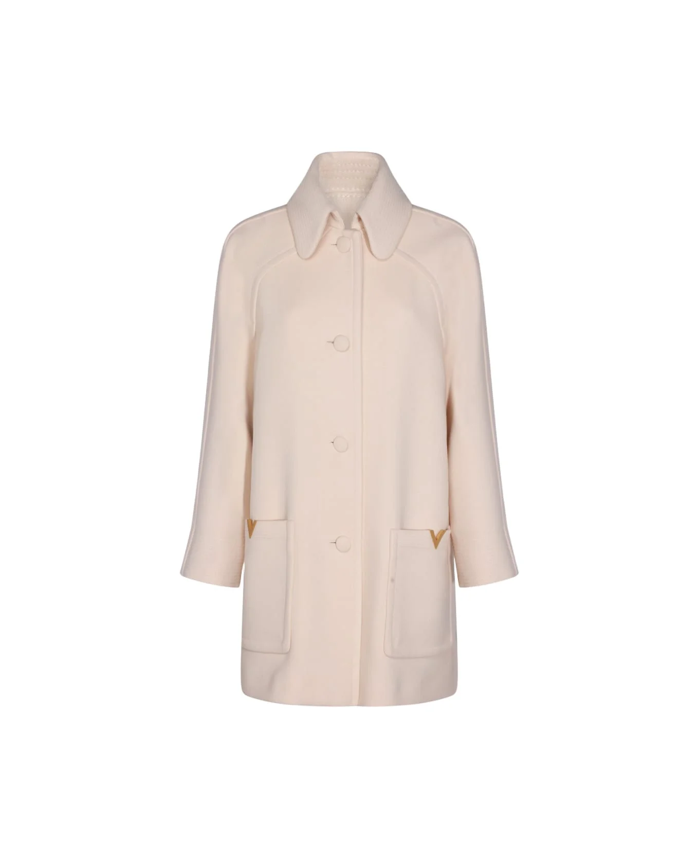 Beige Wool Coat - 1