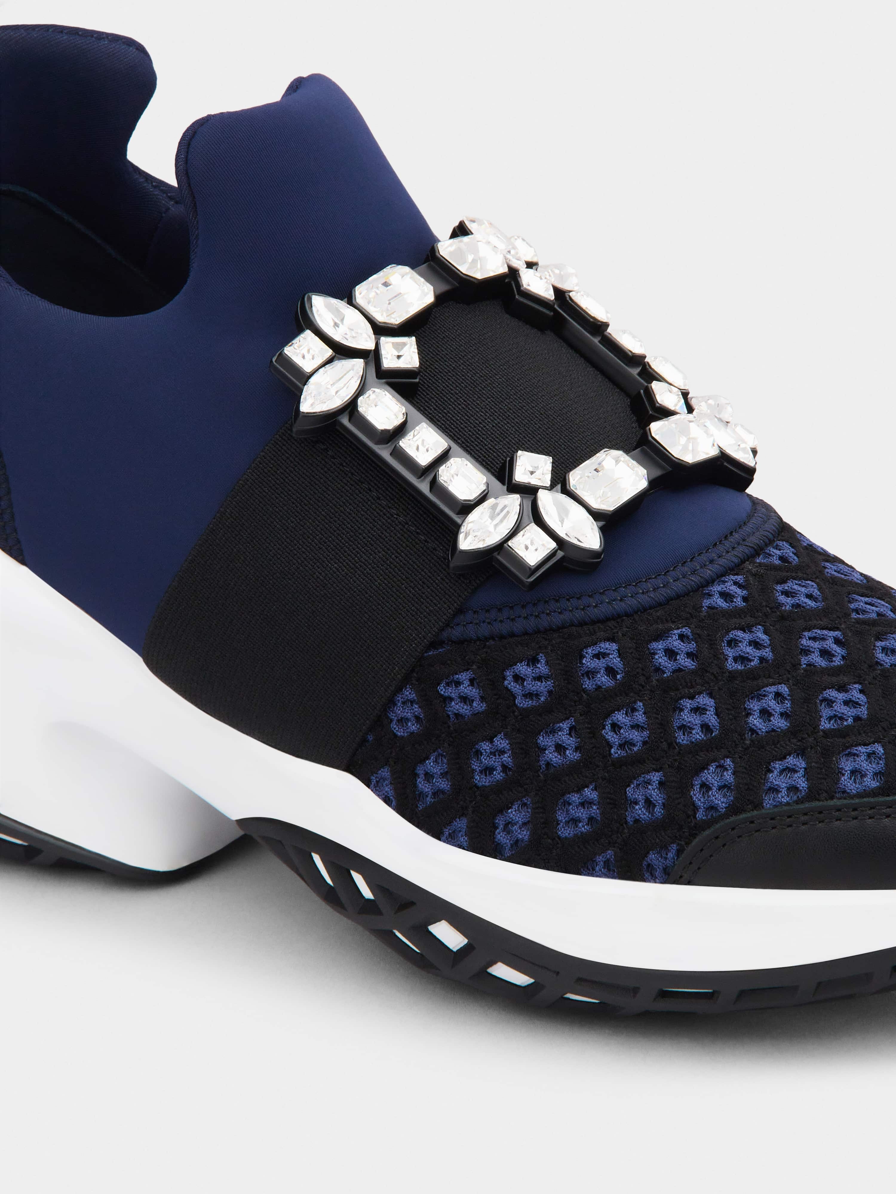Viv' Run Strass Buckle Sneakers in Technical Fabrics - 3