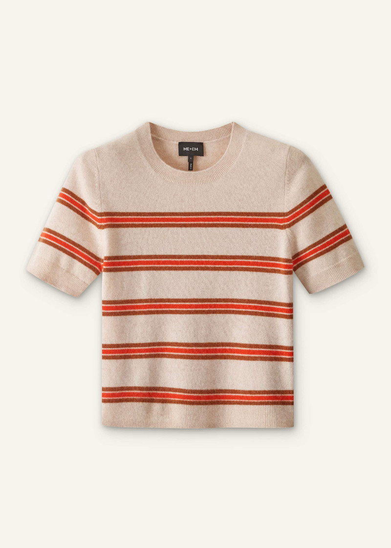 Crop Knit Tee - 1