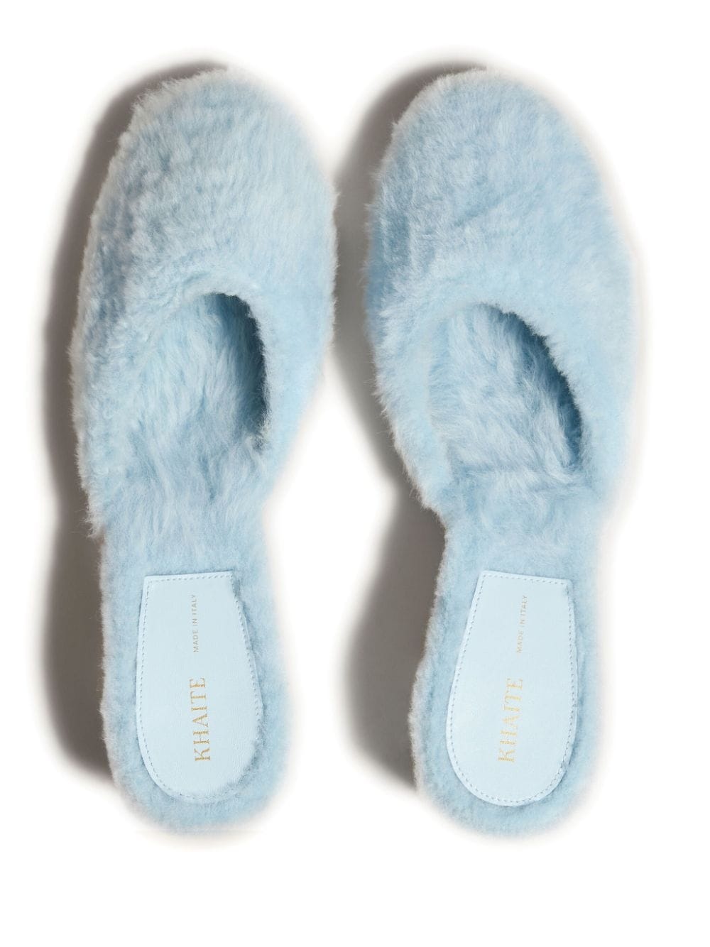 Clio 50mm shearling mules - 3