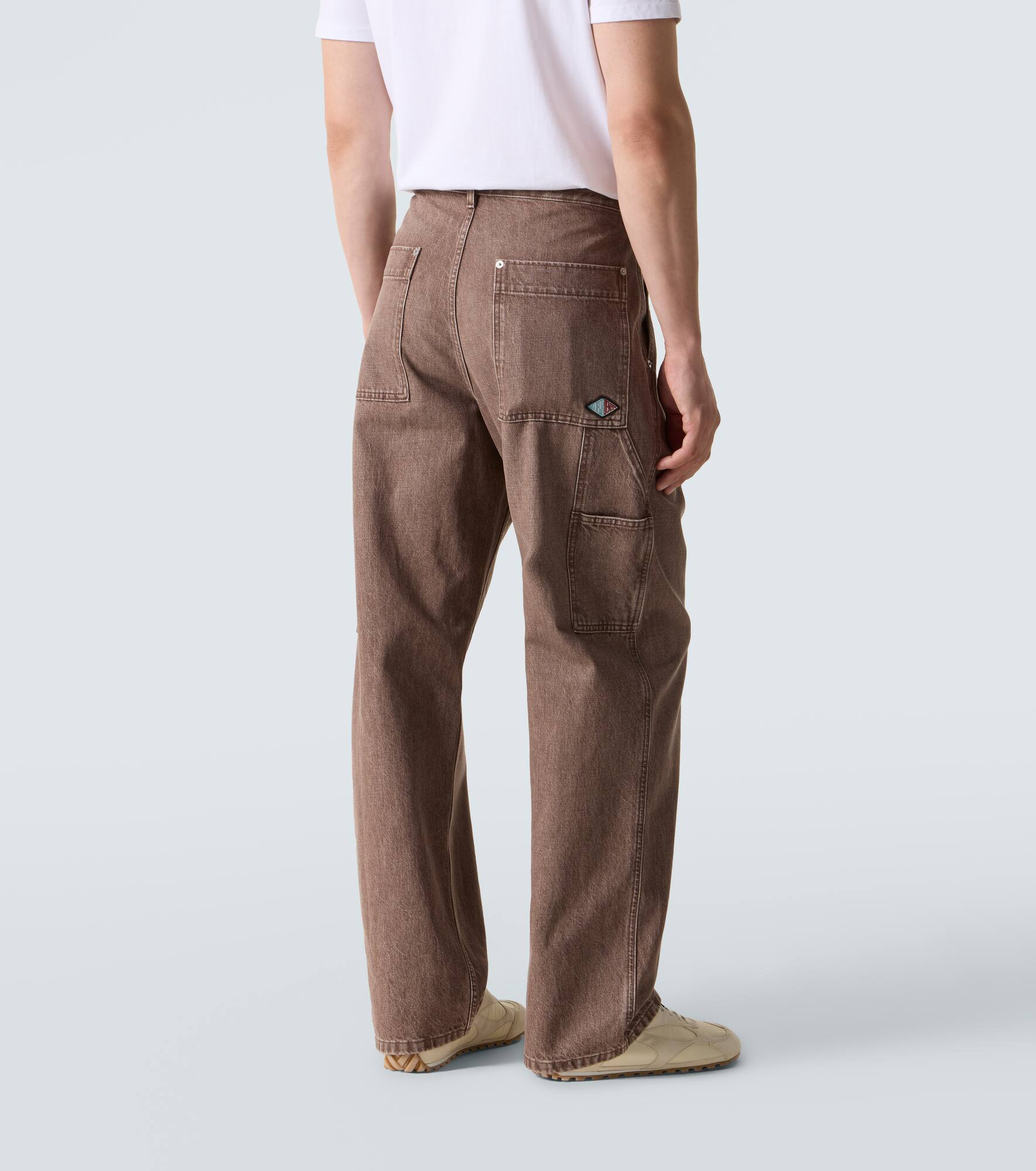 Mid-rise cargo jeans - 4