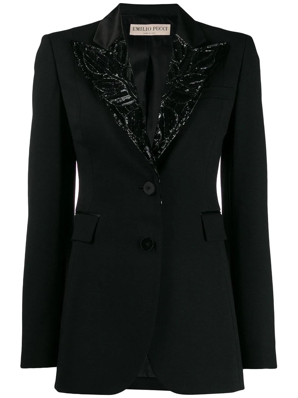 sequinned blazer - 1