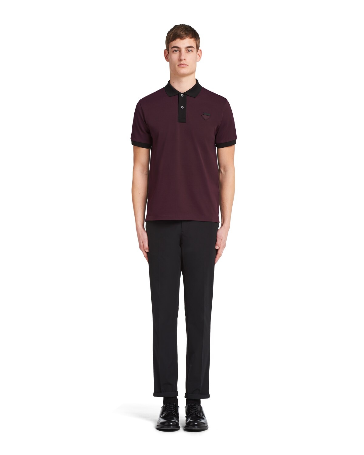 Two-tone piqué polo shirt - 2