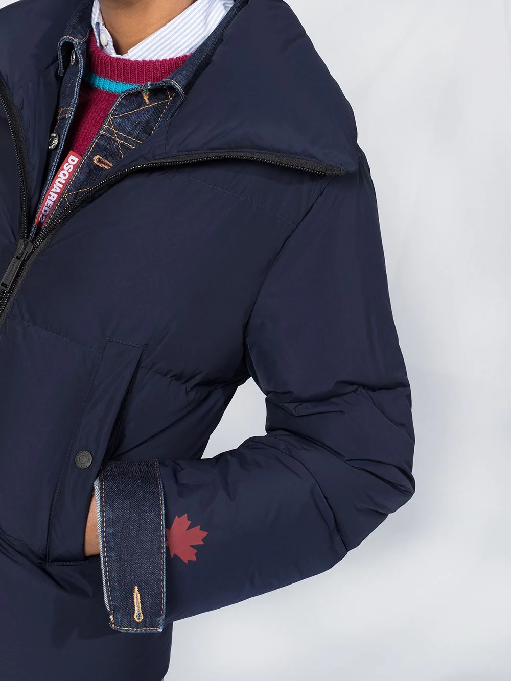 high neck puffer jacket - 3