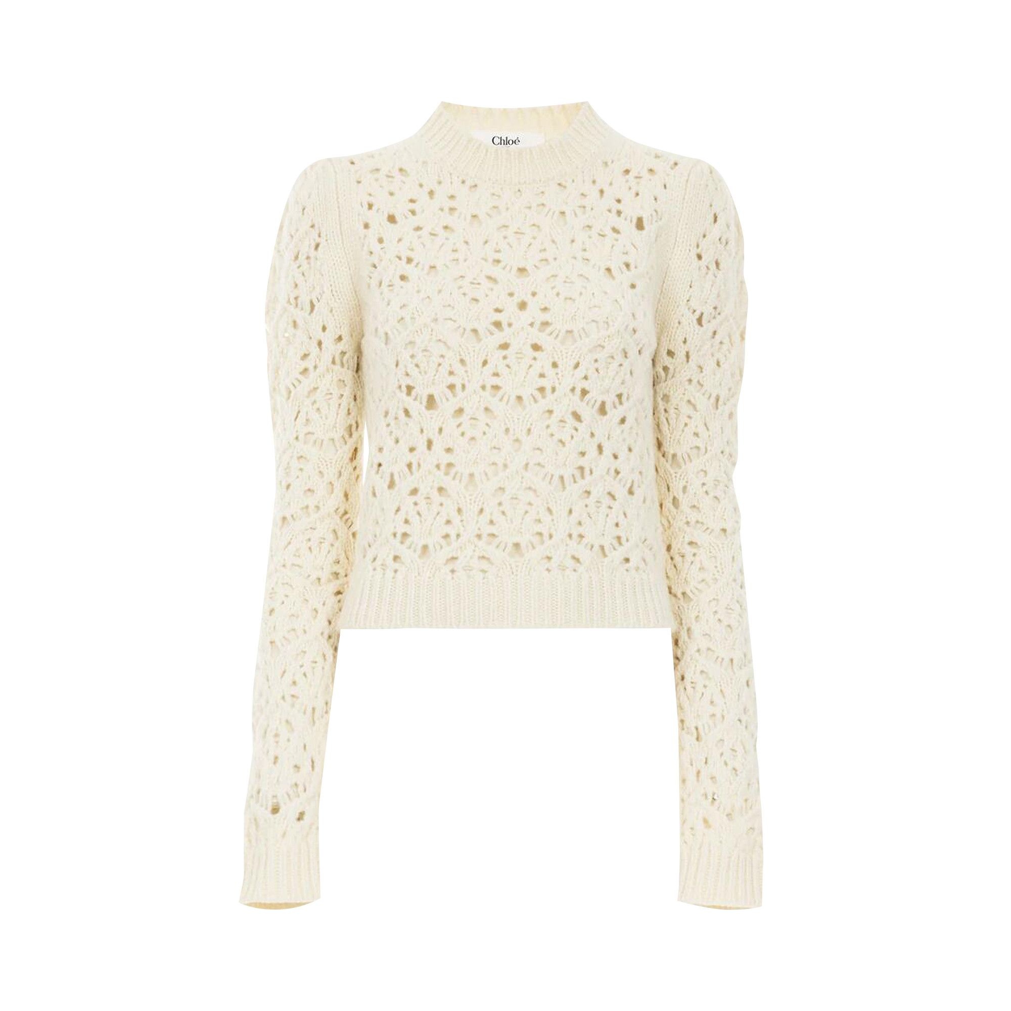 Chloé Wool Knit Jumper 'Iconic Milk' - 1