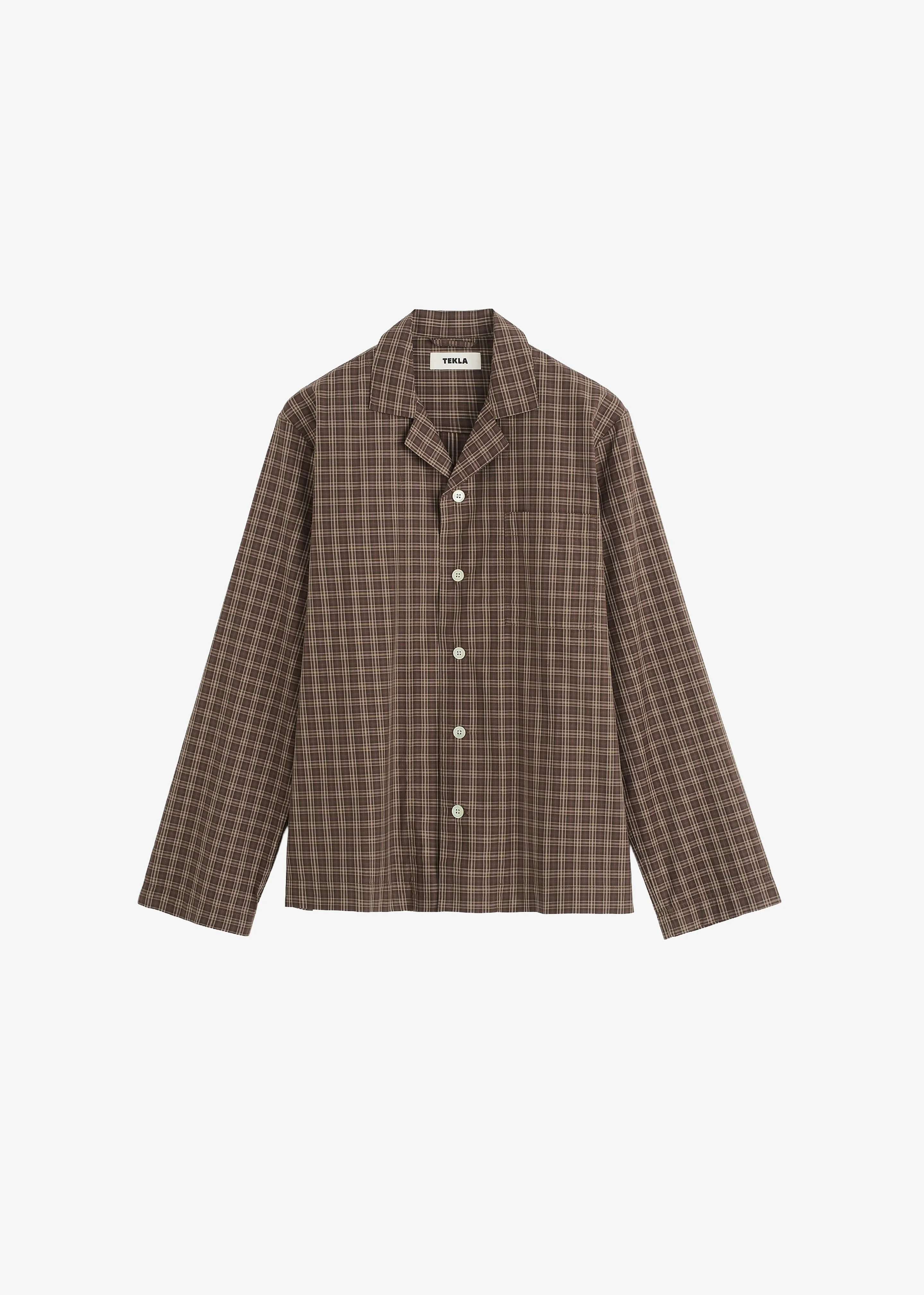 Tekla Fine Twill Long-Sleeved Shirt - Serra Checks - 1
