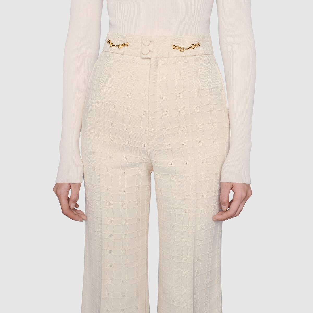 Wide tweed pant - 5