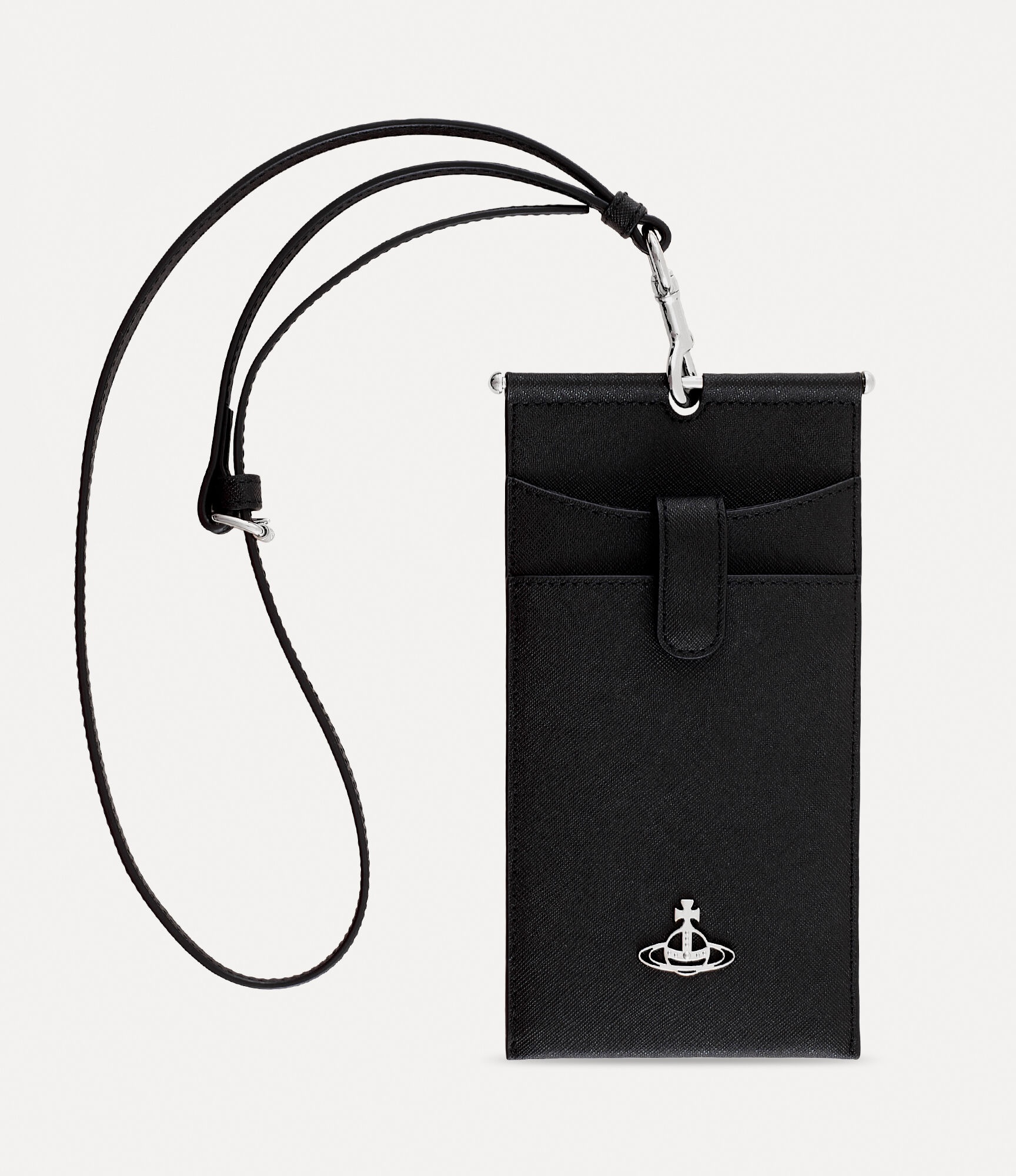 SAFFIANO PASSPORT HOLDER LANYARD - 1