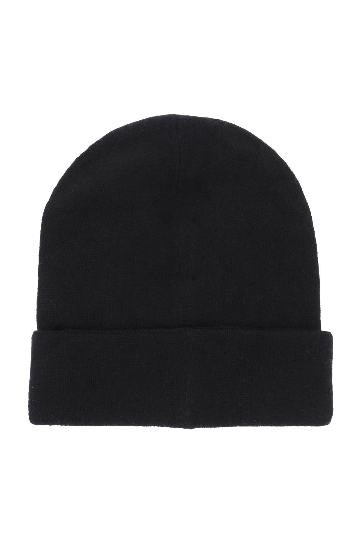 Alexander Mcqueen Cashmere Beanie With Logo Embroidery Men - 2