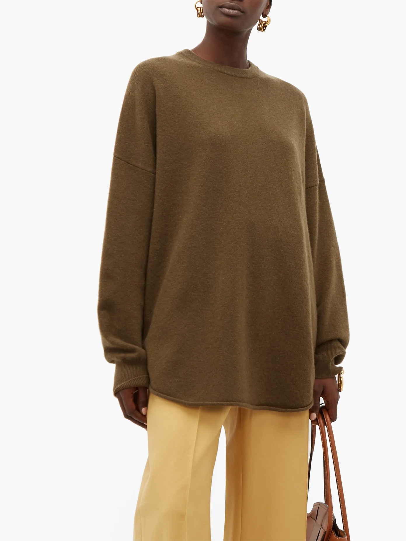 No. 53 Crew Hop oversized stretch-cashmere sweater - 6