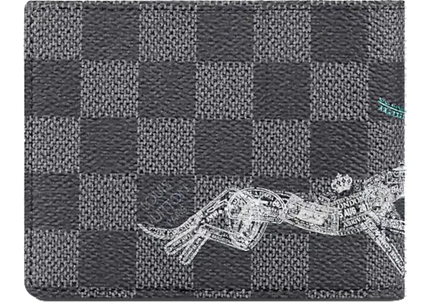 Louis Vuitton Slender Wallet Damier Graphite Stamps - 2