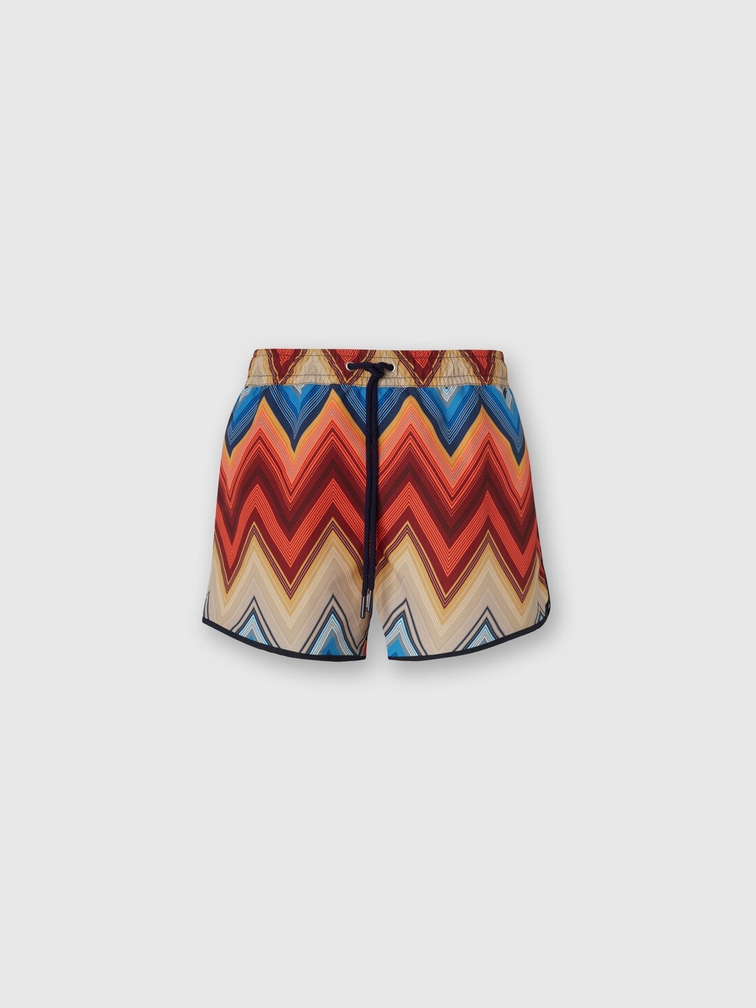 Swim shorts with macro zigzag print - 1