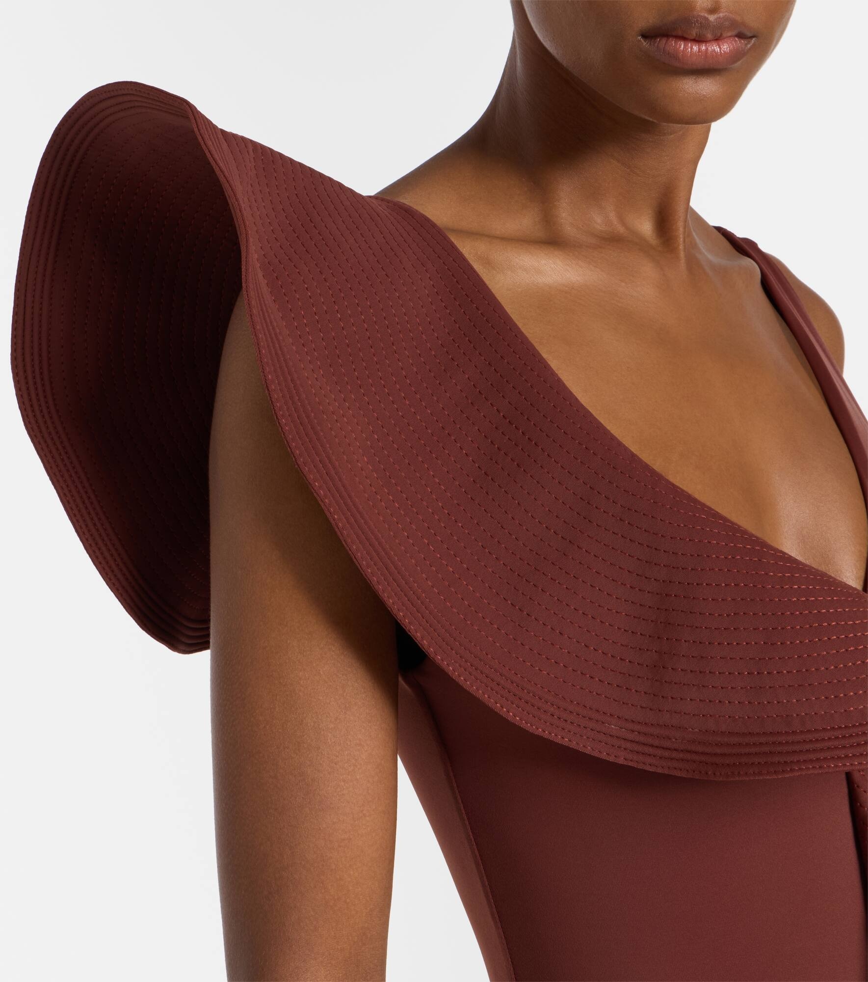 Boleros asymmetric ruffled swimsuit - 4
