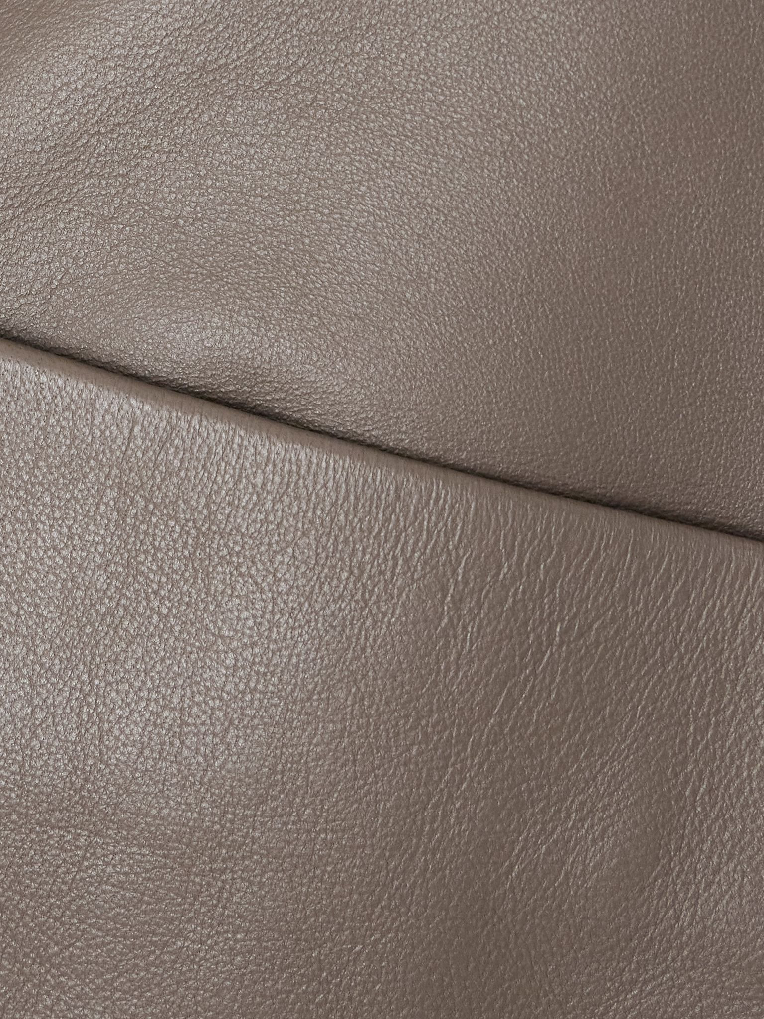 Magda paneled leather jacket Taupe - 5