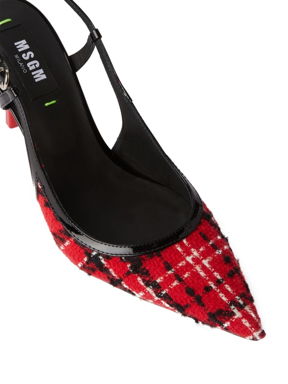 slingback tweed pumps - 4