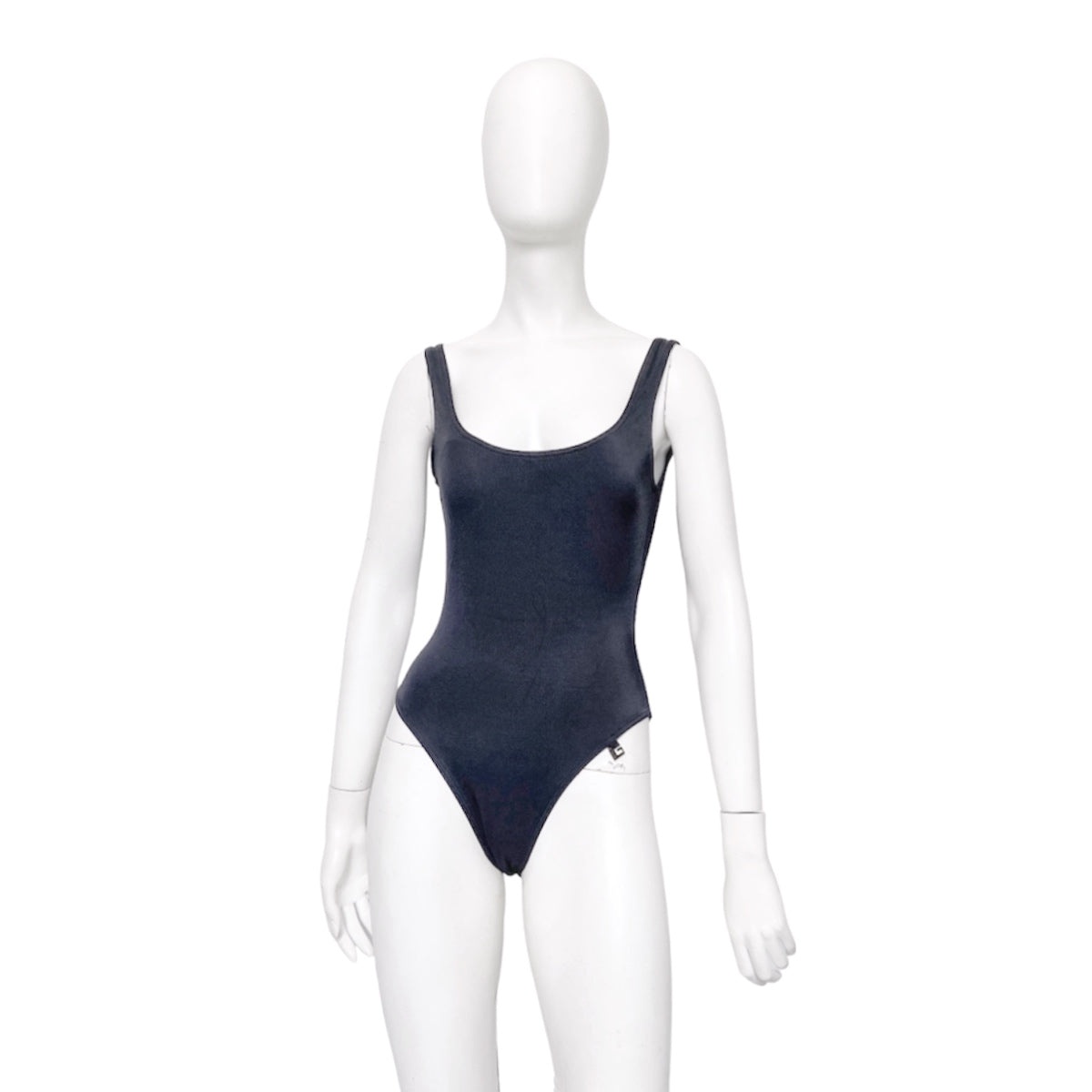 BWNT Gucci Spring 1999 Tom Ford Plunging Backless Navy One-Piece Swimsuit - 1