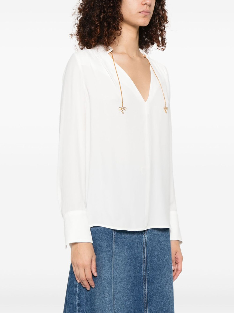 logo-charms georgette blouse 3