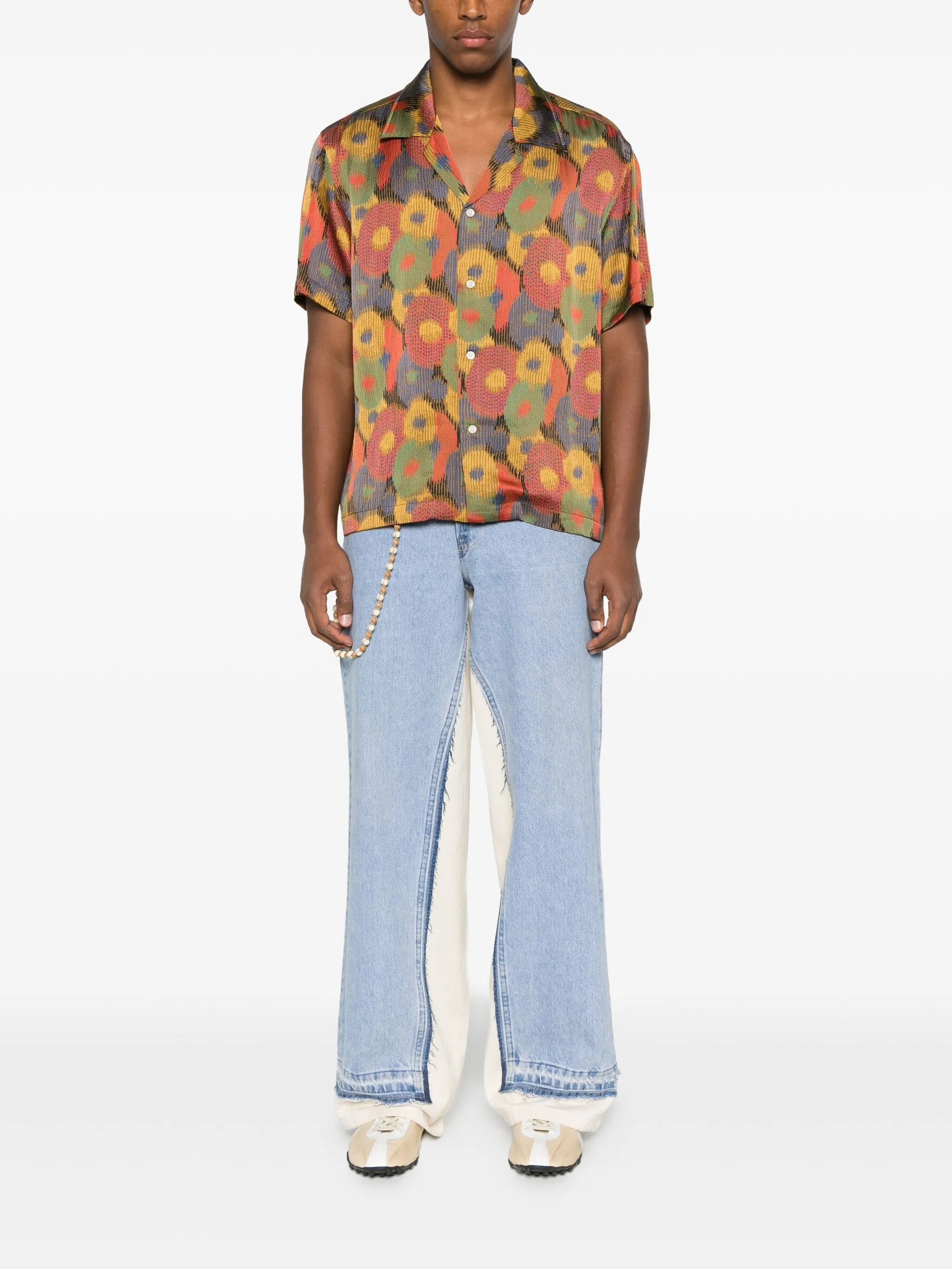 floral-print short-sleeve shirt - 2
