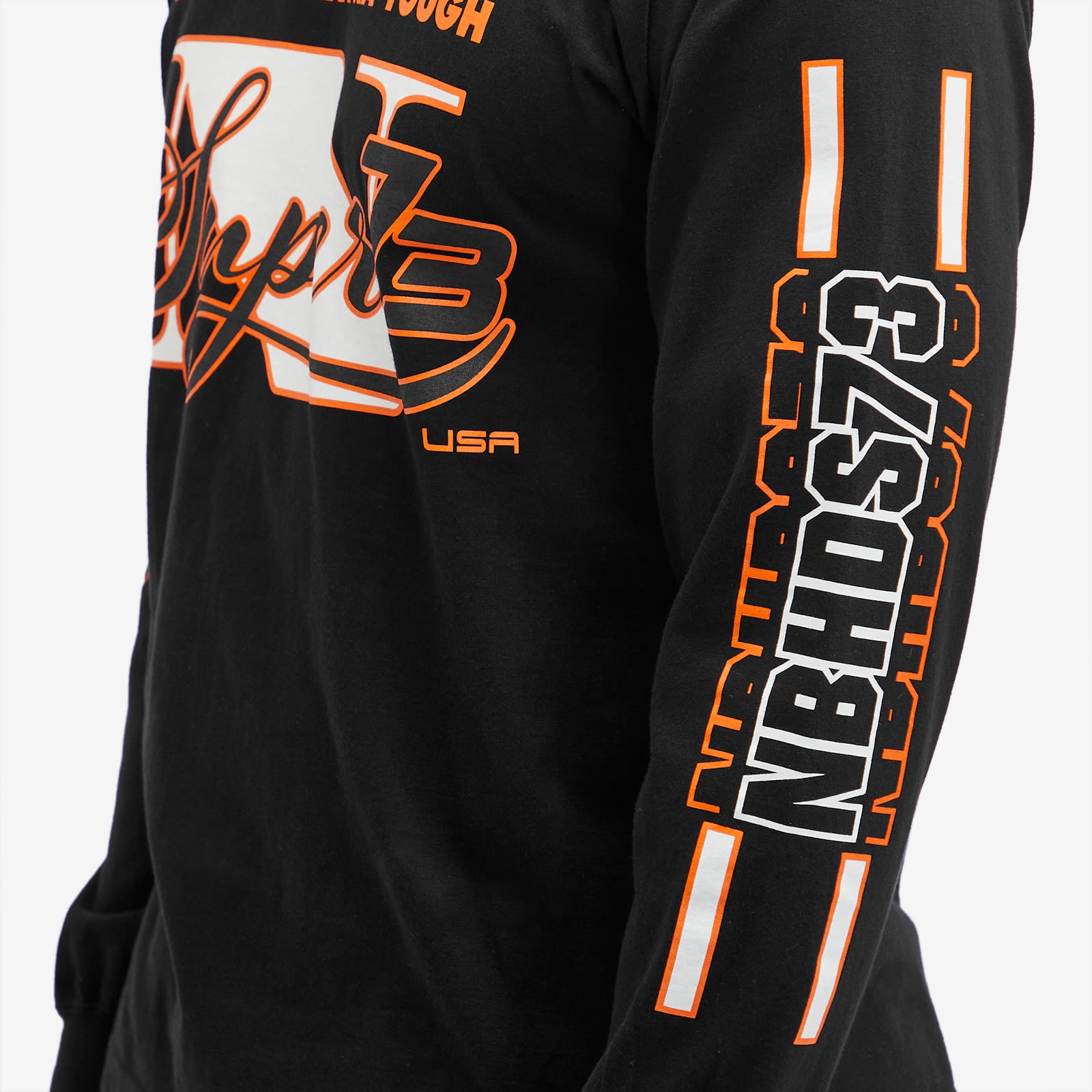 NEIGHBORHOOD Super73 Longsleeve T-Shirt Black | slamjam