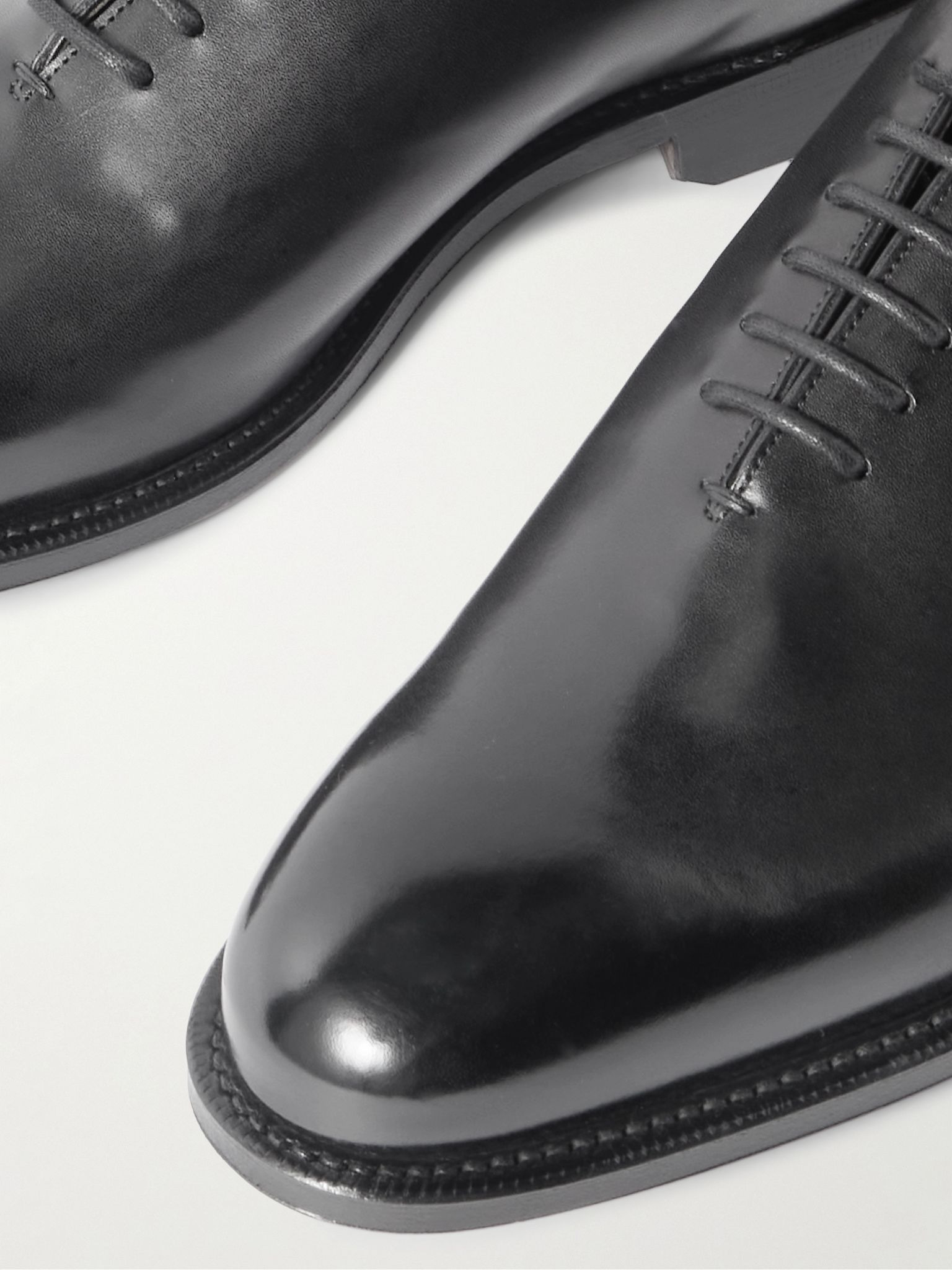 Oldford Leather Oxford Shoes Black - 5