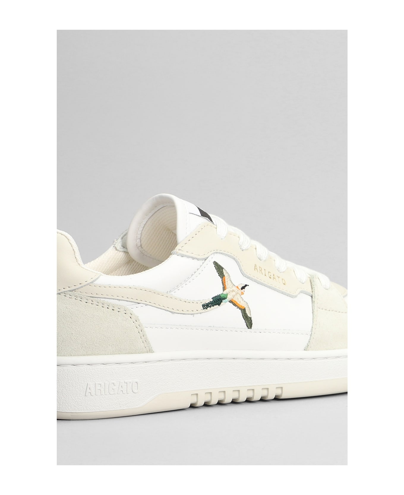 Dice Lo Bee Bird Sneakers In White Leather - 5