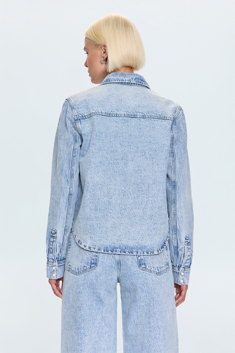 THEA SHRUNKEN DENIM SHACKET - MODENA VINTAGE 4