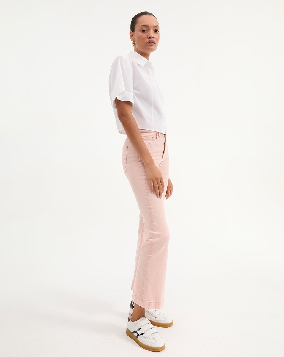 CARSON HIGH RISE ANKLE FLARE JEAN - 4
